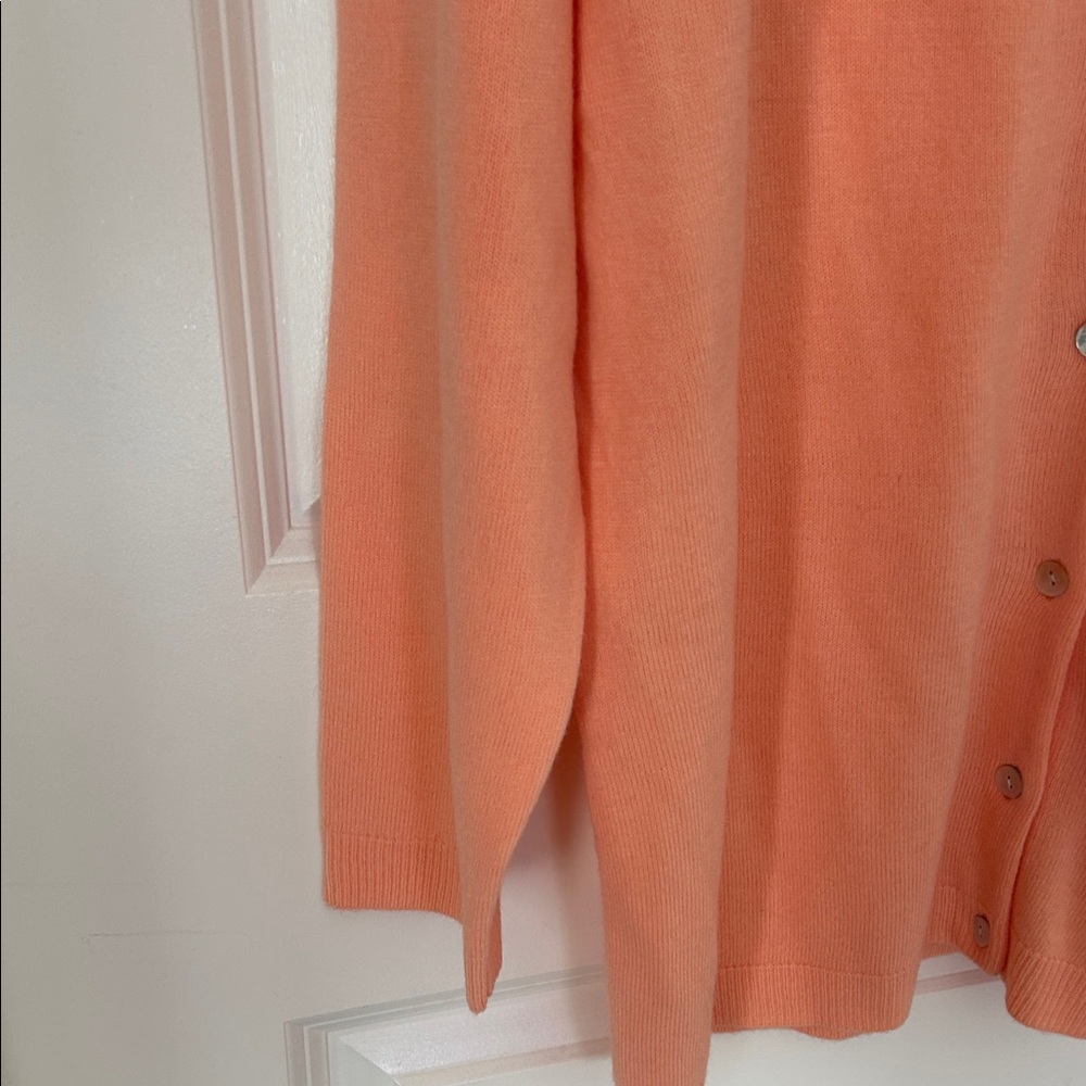 One Step Up Plus Peach Cardigan - Picture 3 of 7